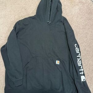 carrhartt mens hoodie black heavy weight rain 4xl